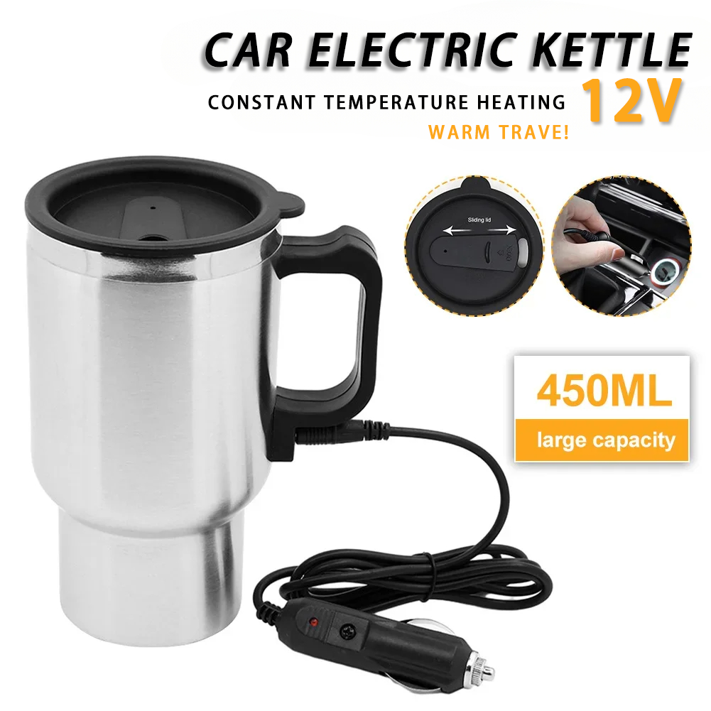 Camping Cooking Mug - التدفئة الكهربائية سيارة غلاية تيار مستمر