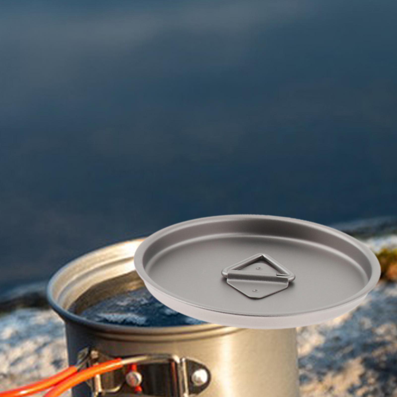 Camping Cooking Mug - غطاء كوب ماء من التيتانيوم، غطاء