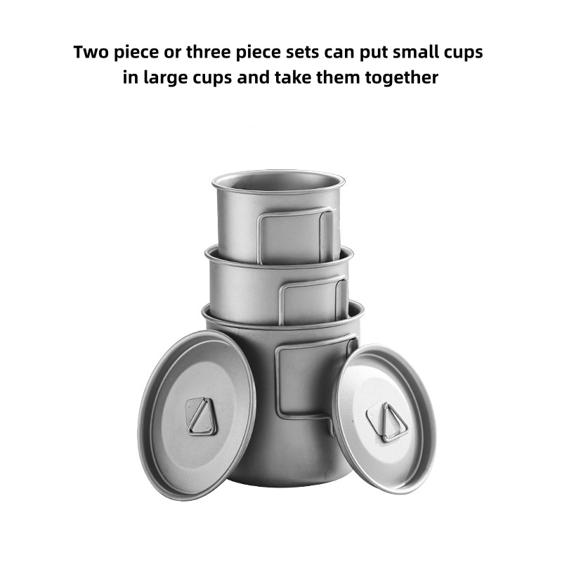 كوب تخييم من التيتانيوم بمقبض  - مراجعة Camping Cooking Mug وسعره