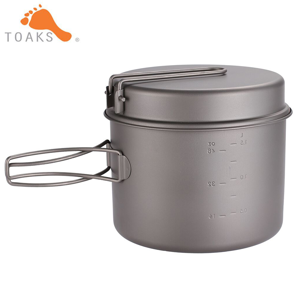 TOAKS طقم حلل استانلس ستيل خفي - مراجعة Camping Cooking Wok وسعره