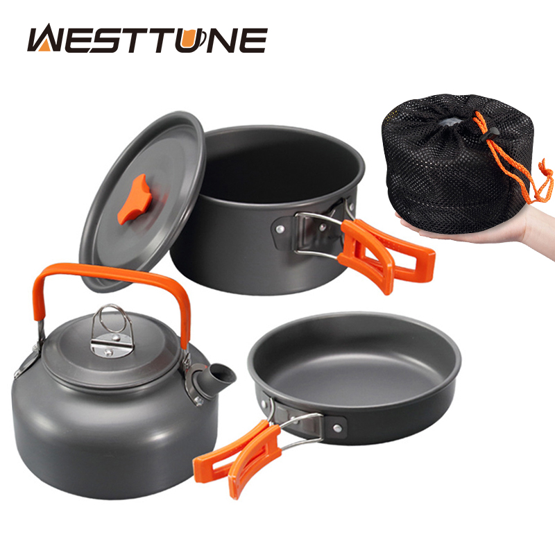 WESTTUNE التخييم طقم حلل استان - مراجعة Camping Cooking Roll وسعره