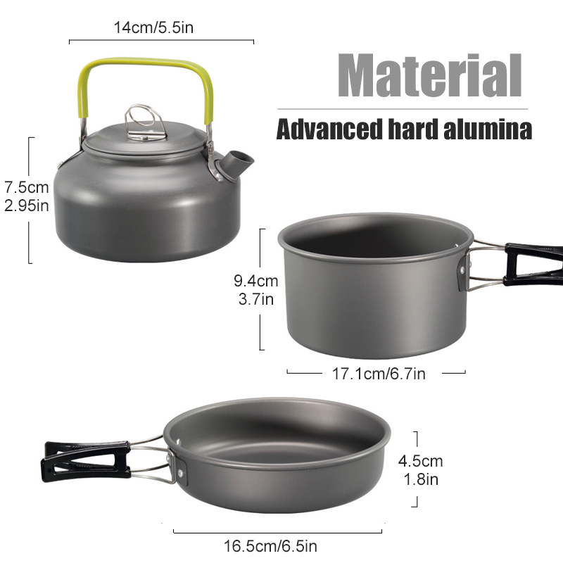 WESTTUNE التخييم طقم حلل استان - مراجعة Camping Cooking Roll وسعره