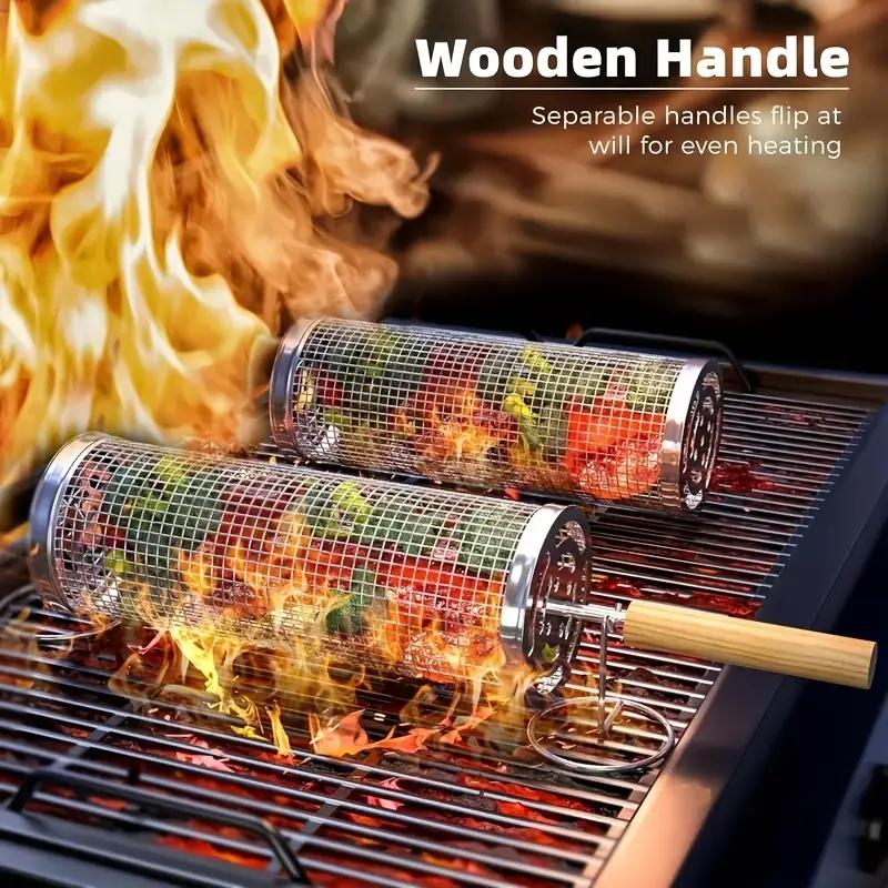 سلة شواء من الفولاذ المقاوم لل - مراجعة Camping Cooking Bbq وسعره