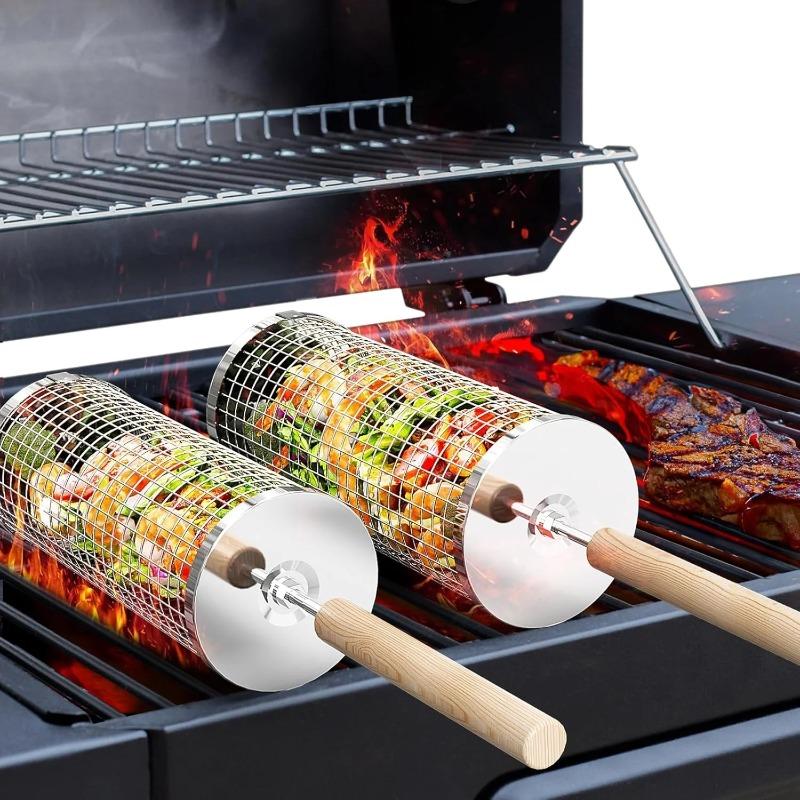 سلة شواء من الفولاذ المقاوم لل - مراجعة Camping Cooking Bbq وسعره
