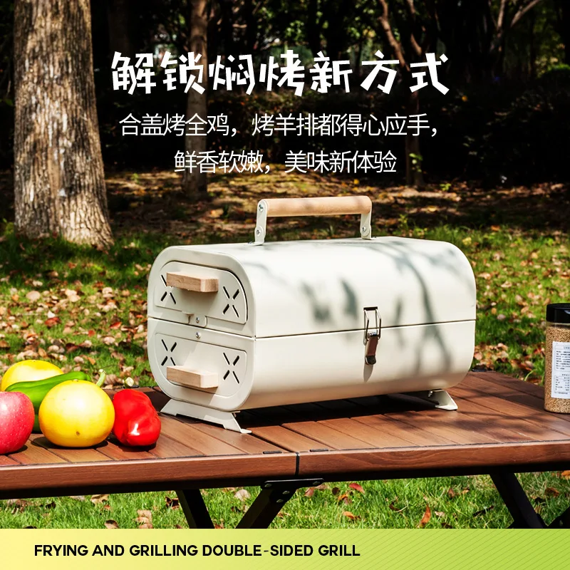 فرن شواء منزلي محمول للتخييم ف - مراجعة Camping Cooking Box وسعره