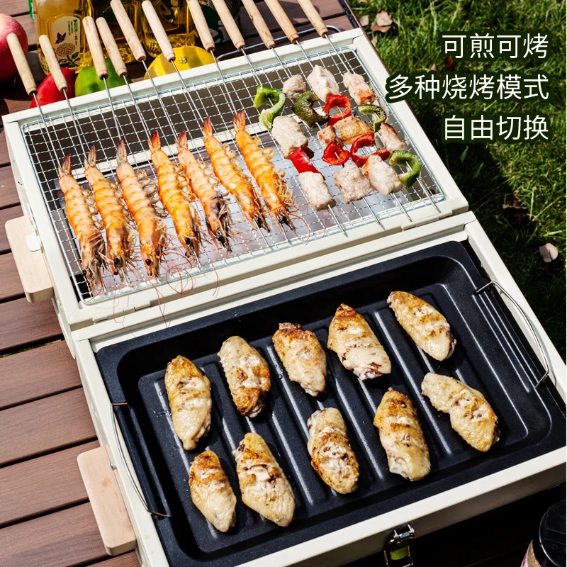 فرن شواء منزلي محمول للتخييم ف - مراجعة Camping Cooking Box وسعره