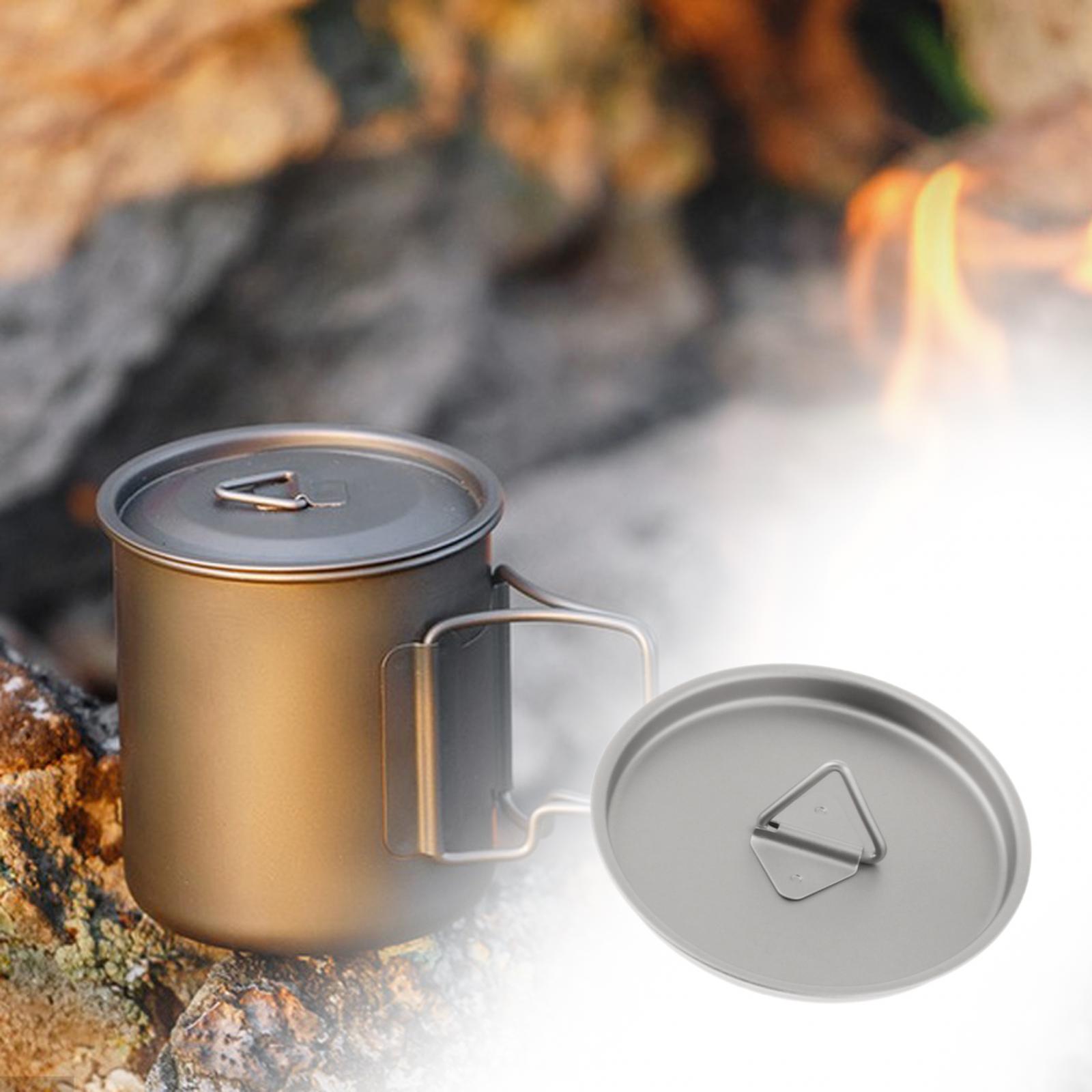 غطاء كوب ماء من التيتانيوم، غط - مراجعة Camping Cooking Mug وسعره