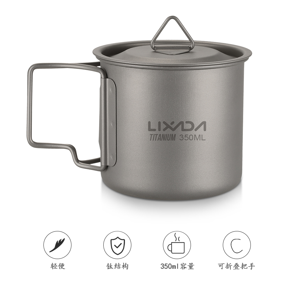 كوب ماء من Lixada خفيف الوزن م - مراجعة Camping Cooking Mug وسعره