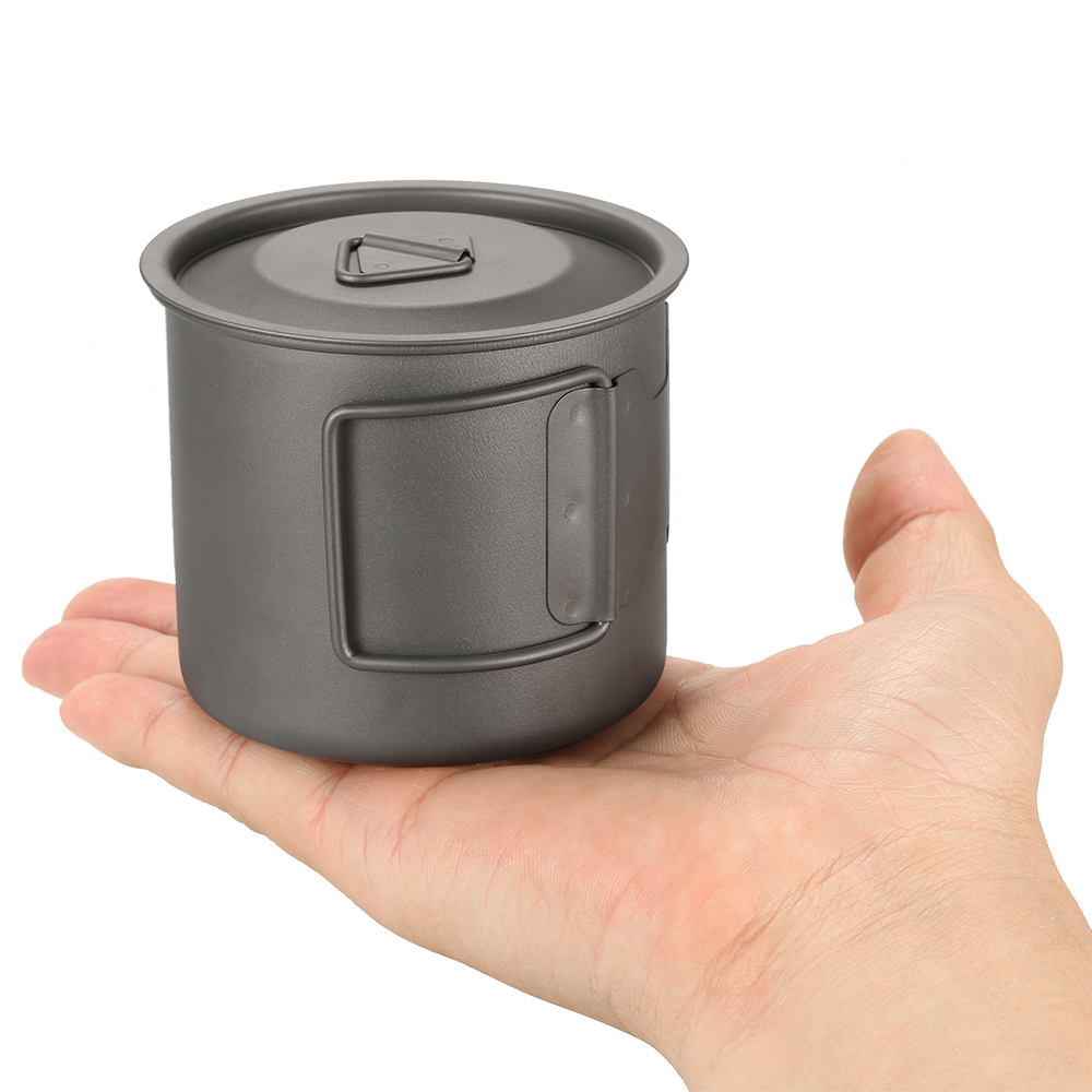 كوب ماء من Lixada خفيف الوزن م - مراجعة Camping Cooking Mug وسعره
