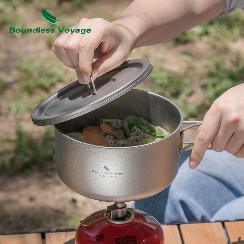 وعاء تخييم من التيتانيوم بدون  - مراجعة Camping Cooking Box وسعره