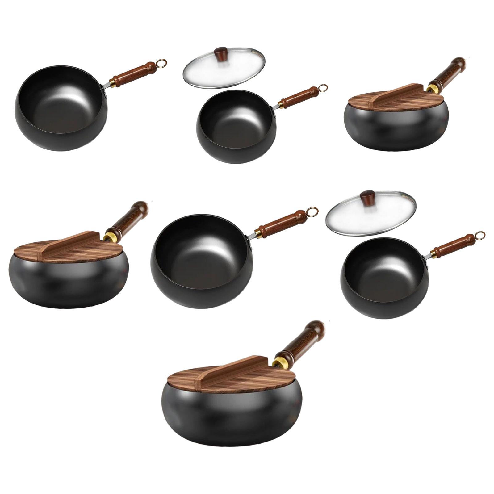 غير لاصقة ووك الغليان التعريفي - مراجعة Camping Cooking Wok وسعره