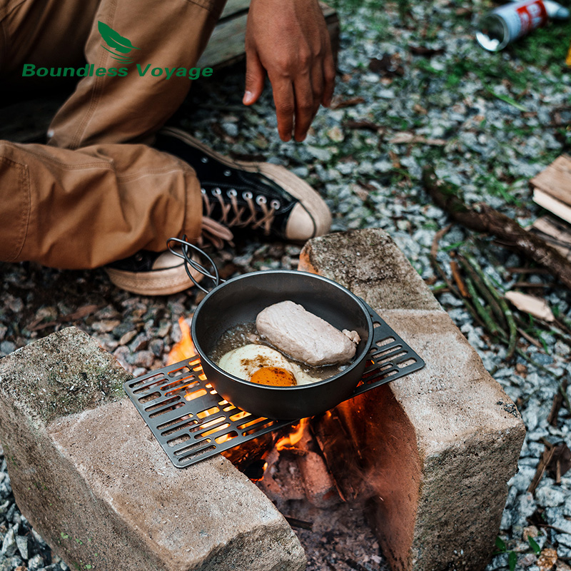 طبق شواء شواء من التيتانيوم ،  - مراجعة Camping Cooking Box وسعره