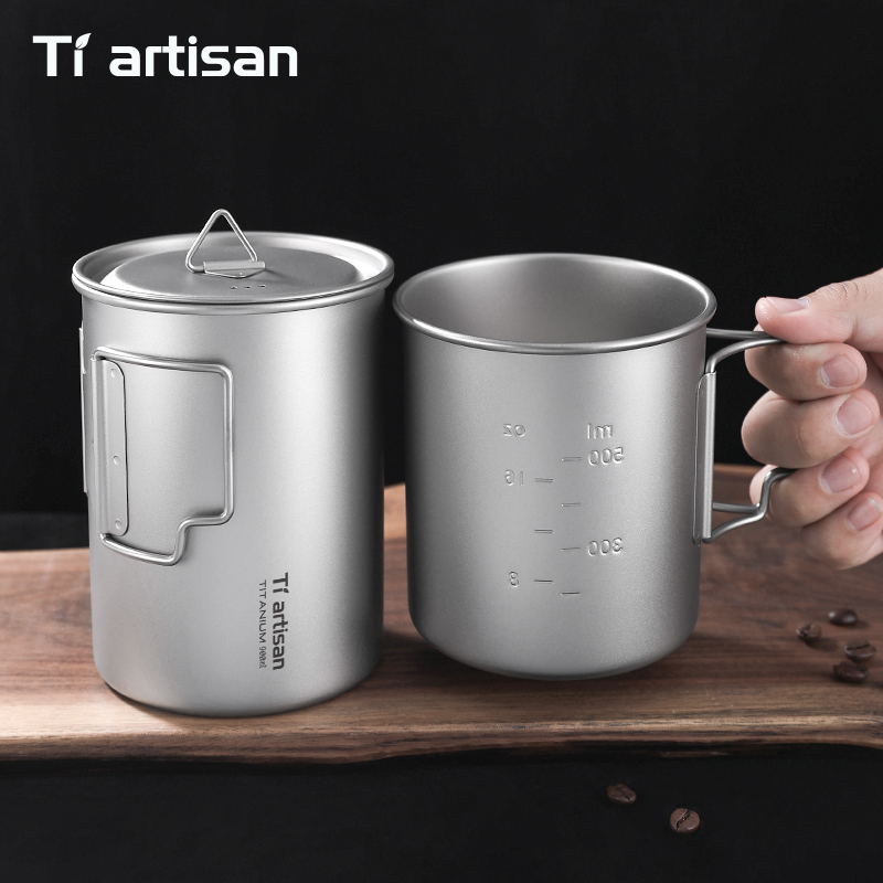 كوب تخييم من التيتانيوم قابل ل - مراجعة Camping Cooking Mug وسعره