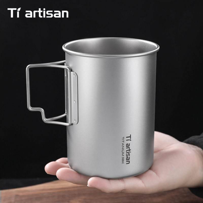 كوب تخييم من التيتانيوم قابل ل - مراجعة Camping Cooking Mug وسعره